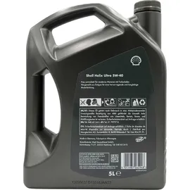 Shell Helix Ultra 5W-40 550052680 5,0 l