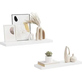vidaXL Wandregal 80 x 23,5 x 3,8 cm Weiß