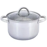 4big.fun Kochtopf 2 L Edelstahl Suppentopf 16 cm Induktion