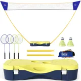 Homcom Badmintonnetz 286L x 33B x 157H cm