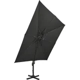 vidaXL Ampelschirm mit Lüftung 300 x 300 cm schwarz