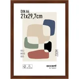 accent by nielsen Bilderrahmen Zoom 21x29,7 cm (A4), Walnuss,