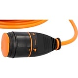 Unitec Verlängerungskabel 10 m H07BQ-F3G1,5, max. 3600W, orange, IP44