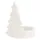 Rico Design Teelichthalter Tannenbaum Keramik Weiß