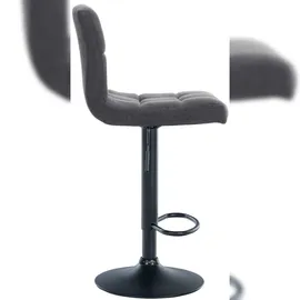 CLP 2er Set Barhocker Calma Stoff I Höhenverstellbarer Barstuhl Mit Metallgestell I Thekenhocker Mit Integrierter Fußstütze