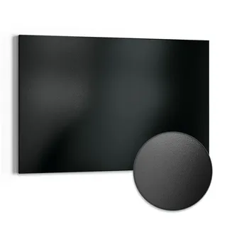 deqori Metall Magnettafel | 60x40 cm cm groß | "Unifarben - Schwarz" | Whiteboard für alle Magnete | Magnetboard Wand-Tafel für Küche & Büro | Design Magnetwand Pinnwand magnetisch
