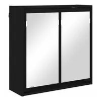 VidaXL Badezimmerspiegelschrank Schwarz 60 x 20 x 60 cm