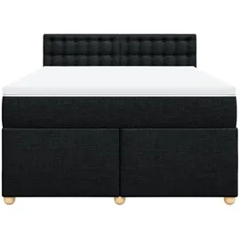 vidaXL Boxspringbett 140 x 200 cm Schwarz