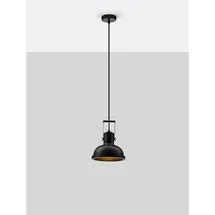 Nova Luce Ruvi 1-flg. Ø 22 cm schwarz