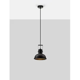 Nova Luce Ruvi 1-flg. Ø 22 cm schwarz