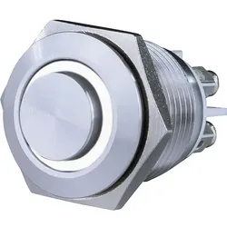 Klingelknopf-Einbau mit LED weiß beleuchtet