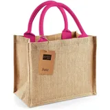 Westford Mill Jute Mini Gift Bag pink 26 x 22 x 14 cm