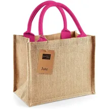 Westford Mill Jute Mini Gift Bag pink 26 x 22 x 14 cm