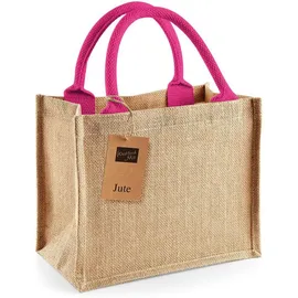 Westford Mill Jute Mini Gift Bag pink 26 x 22 x 14 cm