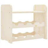 vidaXL Weinregal mit Oberplatte 43x25x37 cm Massivholz Kiefer