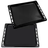 Vioks Backblech Ersatz für Bauknecht 481241838128 481010539879, (2-St), Set Backblech und Fettpfanne für Backofen