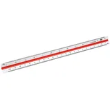 Wedo Dreikantmaßstab 5255001 Kunststoff, 30cm, Architekt 1, Teilung 1:20, bis 1:125)