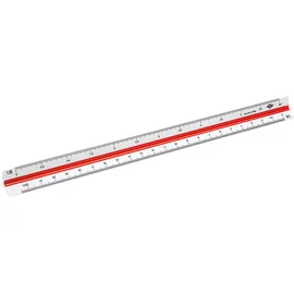 Wedo Dreikantmaßstab 5255001 Kunststoff, 30cm, Architekt 1, Teilung 1:20, bis 1:125)