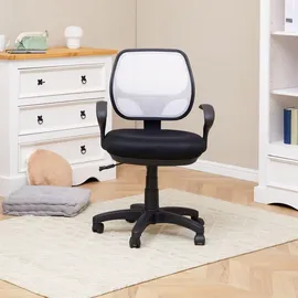 Idimex Kinderdrehstuhl Textil Schwarz