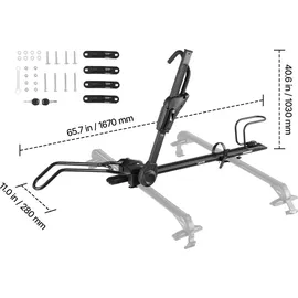Vevor Dachfahrradträger 15 kg Tragkraft