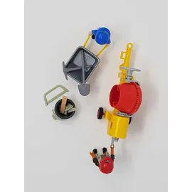 Playmobil Baustelle 2 Bauarbeiter mit Schubkarre und Betonmischer 6339