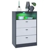 Vladon Pino V2 56 x 86,5 x 36 cm Weiß