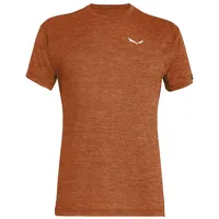 Salewa Puez Dry Kurzarm-t-shirt - Bombay Brown Melange -