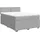 vidaXL Boxspringbett mit Matratze Hellgrau 140x200 cm Stoff