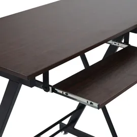 Svita Eckschreibtisch ECKHART Nussbaum