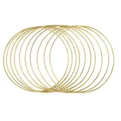 Rayher Metallringe-Set beschichtet gold Ø 20,0 cm 10 St.