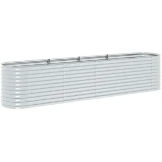 400 x 80 x 81 cm Silber
