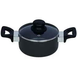 Riess Alu Reventon Fleischtopf mit Glasdeckel Ø20 Induktion