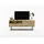 meble lindner Enjoy TV-Lowboard 120x46x35 cm Eiche Artisan Matt Metall