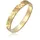 KUZZOI Ringe - Ring Bandring Herrenring Gehämmert 375er Gelbgold - Gr. 64 MM - in Gelbgold - für Damen