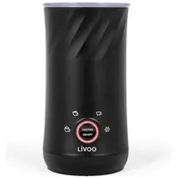 Livoo Elektrischer Milchaufschäumer, Milchaufschäumer, Schwarz