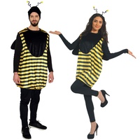 MAYLYNN Kostüm Biene Bienenkostüm Damen Herren Männerballett Faschingskostüm, Größe:S