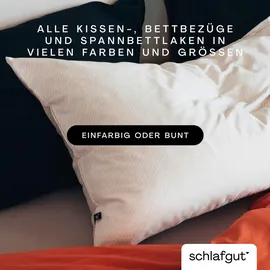 schlafgut Kissenbezug Woven Fade 40 x 40 cm Weiss