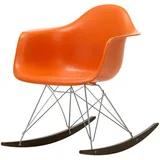 Vitra - Eames Plastic Armchair RAR RE, Ahorn dunkel / Chrom / rostorange