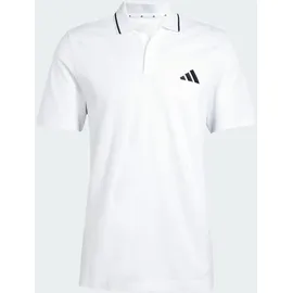 adidas Essentials 3-Streifen Piqué Kurzarm-poloshirt White / Black XL
