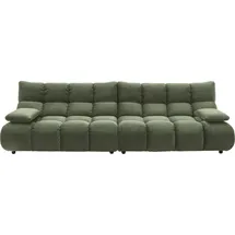 Home Affaire 4-Sitzer HOME AFFAIRE "Cozy Bubble, mit klappbaren Armlehnen, Breite 290cm", turtle, B:290cm H:85cm T:108cm, Sofas, mit eleganter Steppung, Rundumbezug & weicher Polsterung