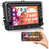 Hikity Android 13 Autoradio 7 Zoll mit Navi Bluetooth WiFi Mirror Link für VW Autoradio schwarz