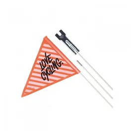 XLC Sicherheitswimpel dreiteilig orange/schwarz
