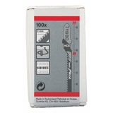 Bosch Professional HCS Stichsägeblatt T 119 BO Basic for Wood T119BO, 100er-Pack (2608637879)