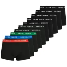 JACK & JONES Retro Boxershorts Schwarz / Blau L 10er Pack