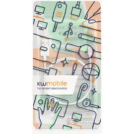 kwmobile USB Kabel Charger kompatibel mit Xiaomi Mi Band 9 / Band 8 / Band 8 Pro/Redmi Watch 3 Active Ladekabel - Fitnesstracker Aufladekabel in Weiß