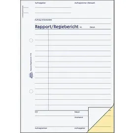 Avery Zweckform Formularbuch Rapport/Regiebericht A5 Gelb