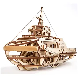 UGEARS Schleppschiff Schlepper Mechanischer Modellbausatz