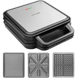 Concept SV3080 Sandwich maker with exchange plates FAMILY 3in1 1200 W,