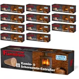 FLAMMBURO Kaminholz Kamin-Reinigungsblock Entrußer Kaminscheit - Kaminholz, Brennholz, (12-St)