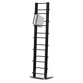 DESIGN DELIGHTS DESIGN CD STÄNDER TOWER schwarz, 92 cm, Metall | für 85 CDs